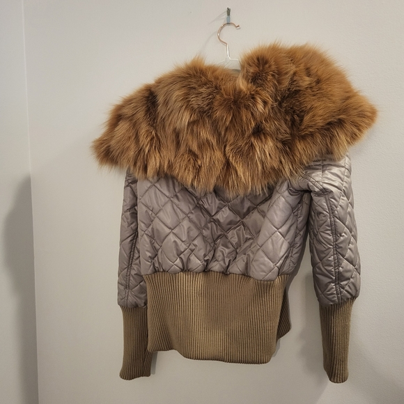La Furia winter Bomber Jacket real fur - Picture 3 of 6